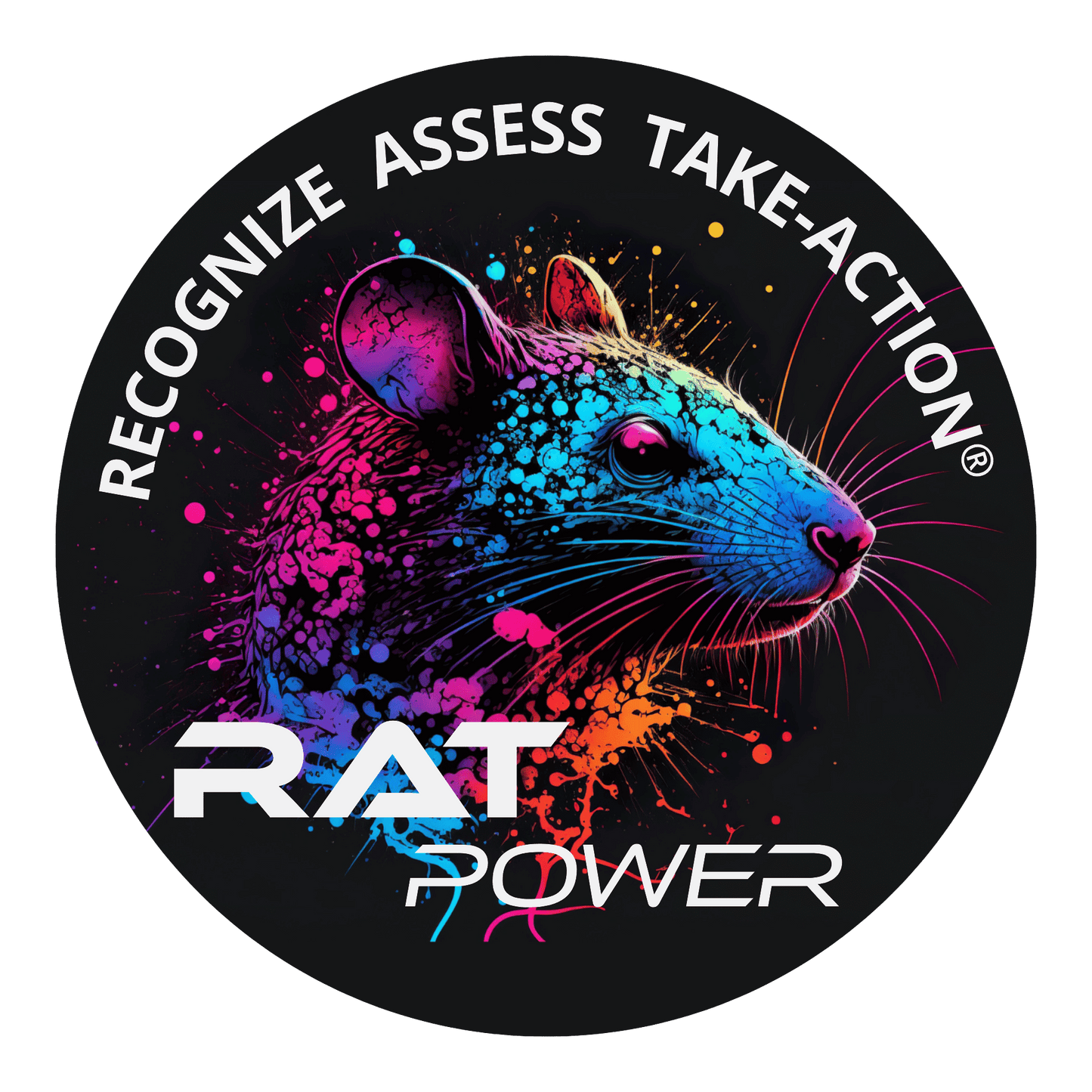 RAT Power Logo with the words Recognize Assess Take-Action
