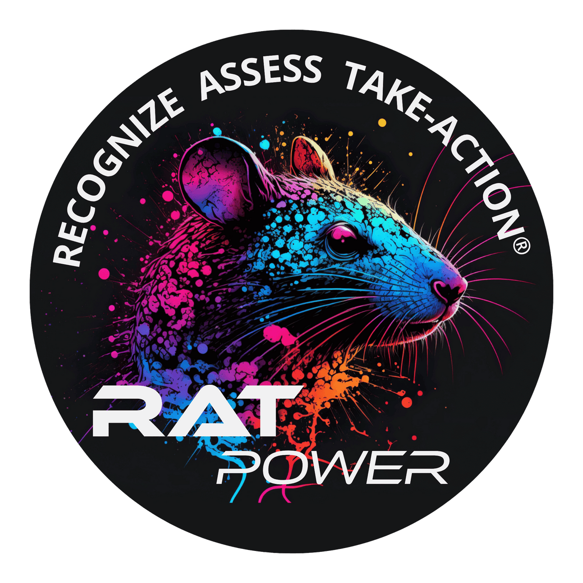 RAT Power Logo with the words Recognize Assess Take-Action