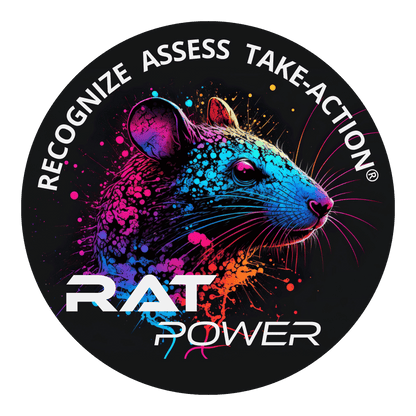 RAT Power Logo with the words Recognize Assess Take-Action