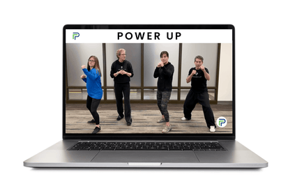 self-defense online course on a laptop