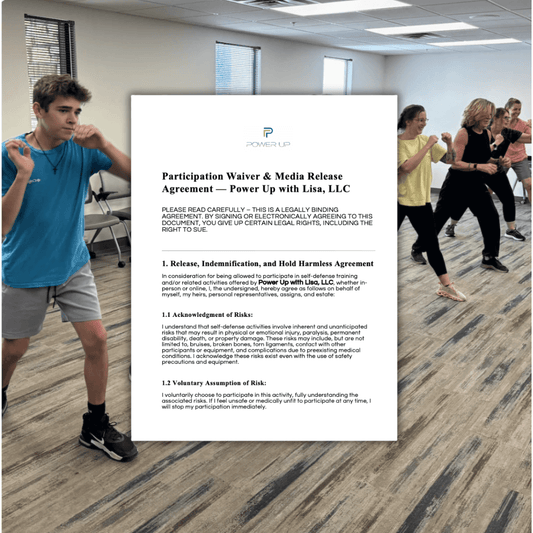 Waiver for In-Person Self-Defense Class