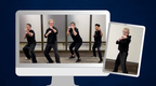 group of people in the fighting stance on laptop screen